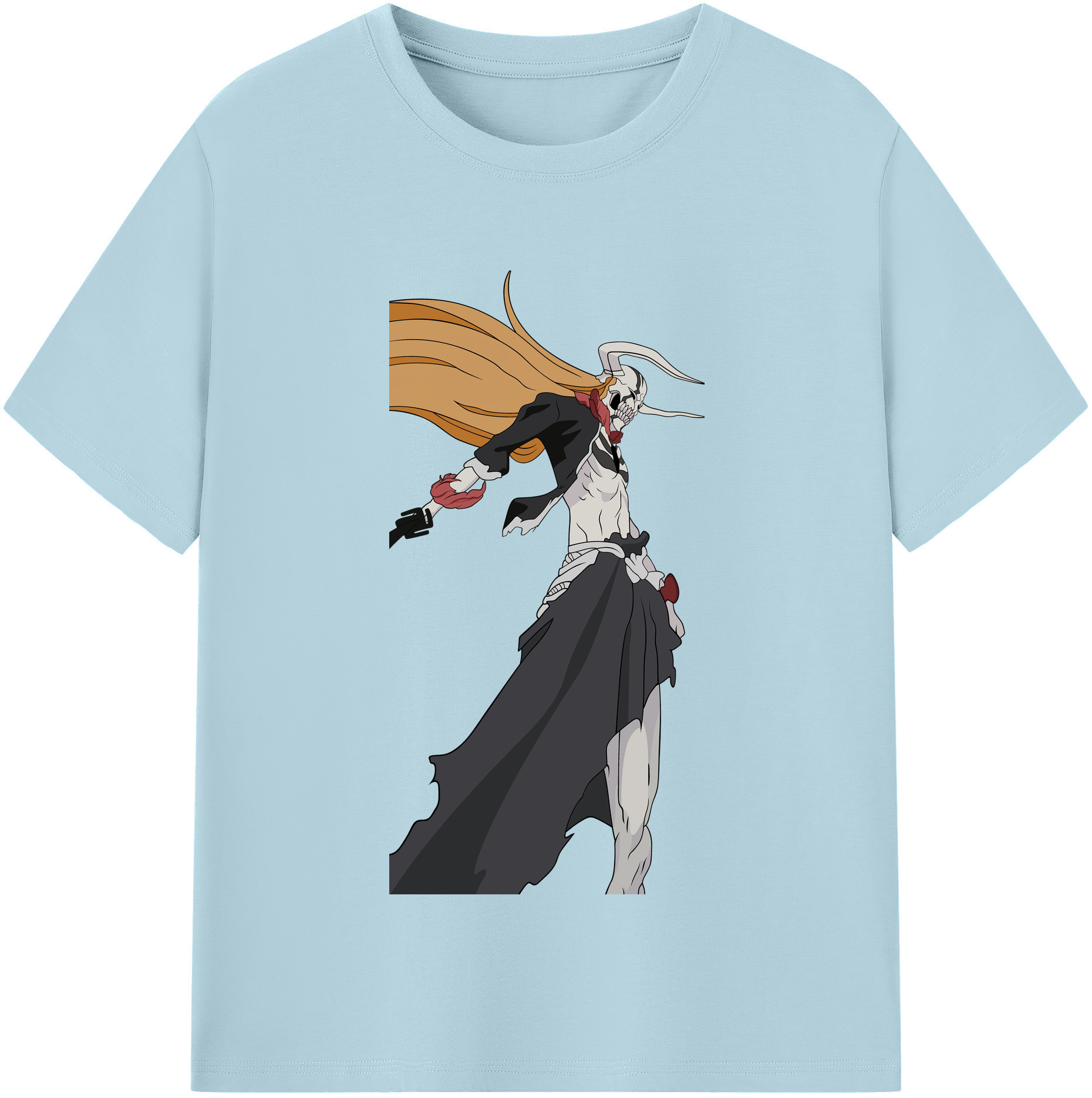 （画像用） ブリーチ 黒崎一護（くろさき いちご）BLEACH Kurosaki Ichigo 綿100％半袖Tシャツ（フロントプリント）